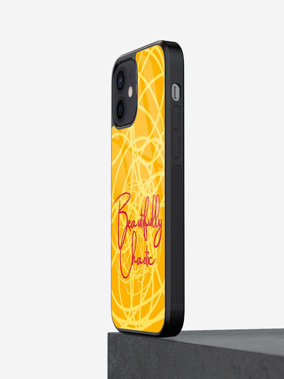 

macmerise Typography Printed iPhone 12 Mini Back Case Mobile Accessories, Yellow