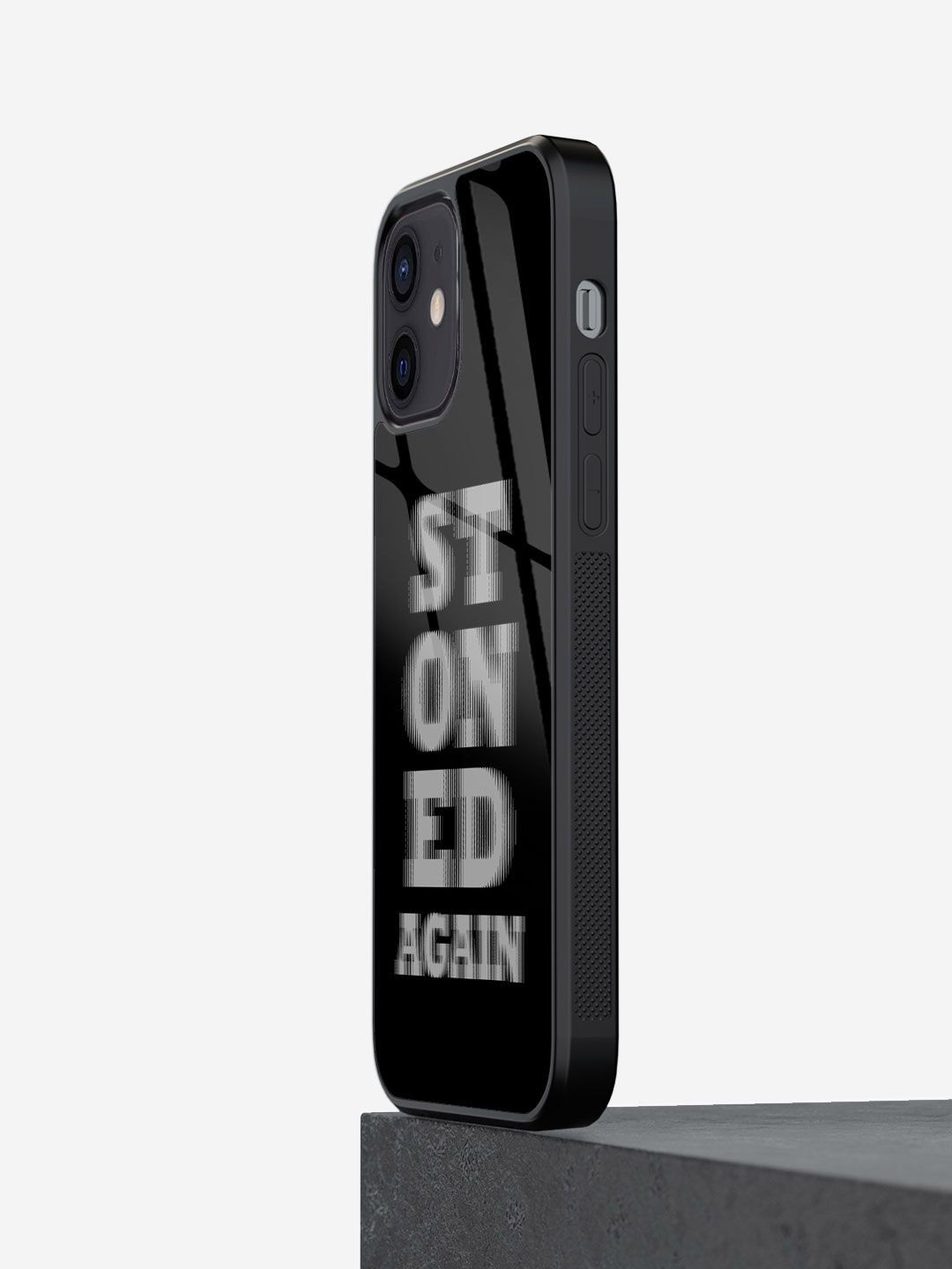 

macmerise Typography Printed iPhone 12 Back Case Mobile Accessories, Black