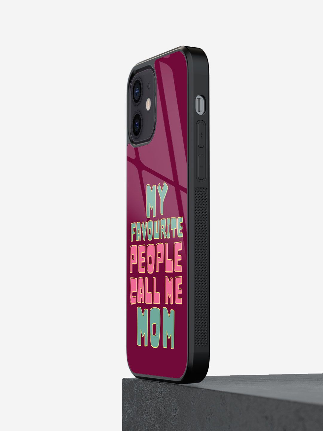 

macmerise Typography Printed iPhone 12 Back Case Mobile Accessories, Purple