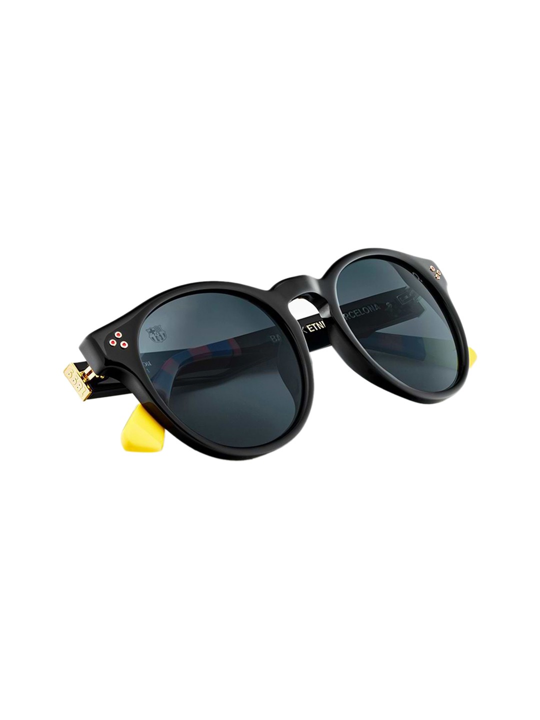 

Etnia Barcelona Unisex Round Sunglasses With UV Protected Lens, Blue