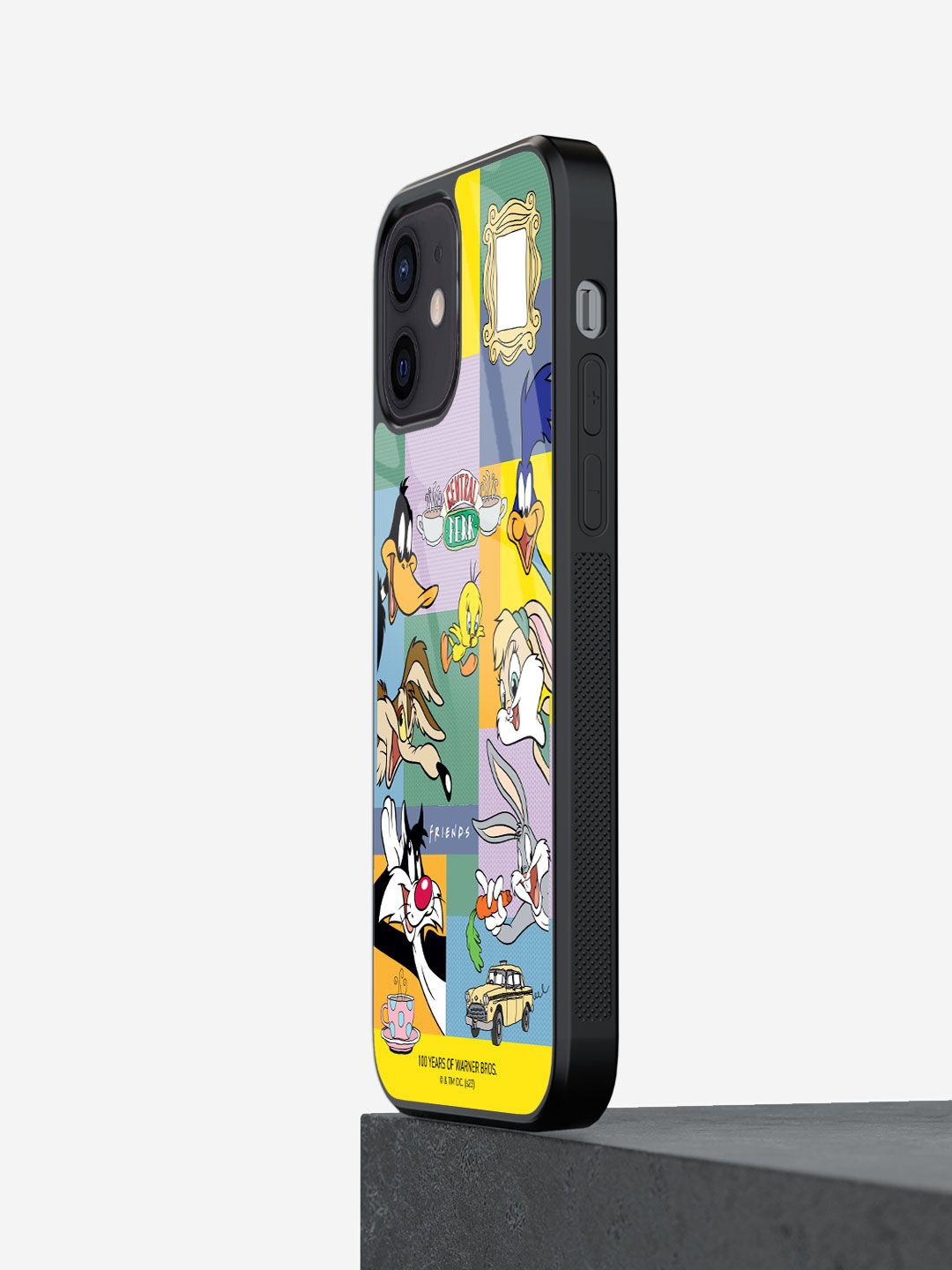 

macmerise Cartoon Characters Printed iPhone 12 Mini Back Case Mobile Accessories, White