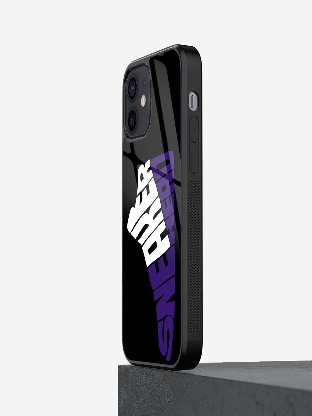 

macmerise Typography Printed iPhone 12 Back Case Mobile Accessories, Black