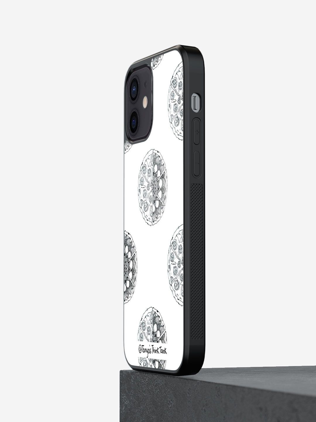 

macmerise Quirky Printed iPhone 12 Back Case Mobile Accessories, White