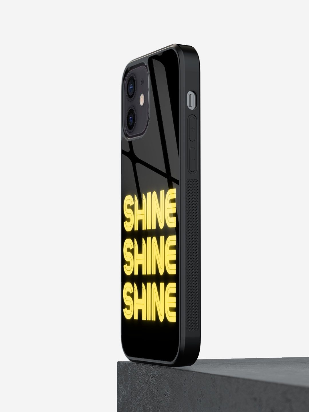 

macmerise Typography Printed iPhone 12 Back Case Mobile Accessories, Black