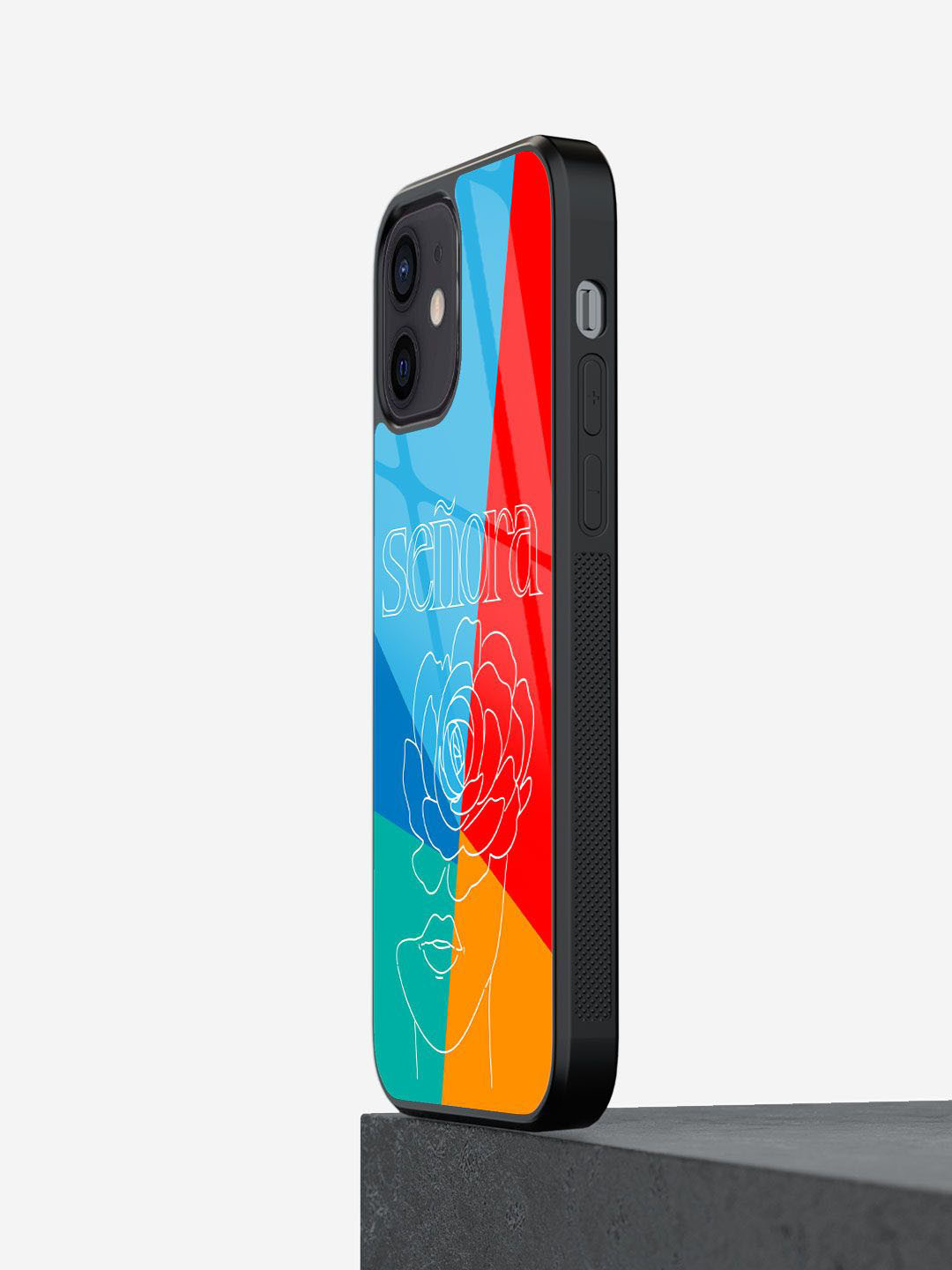 

macmerise Typography Printed iPhone 12 Back Case Mobile Accessories, Blue