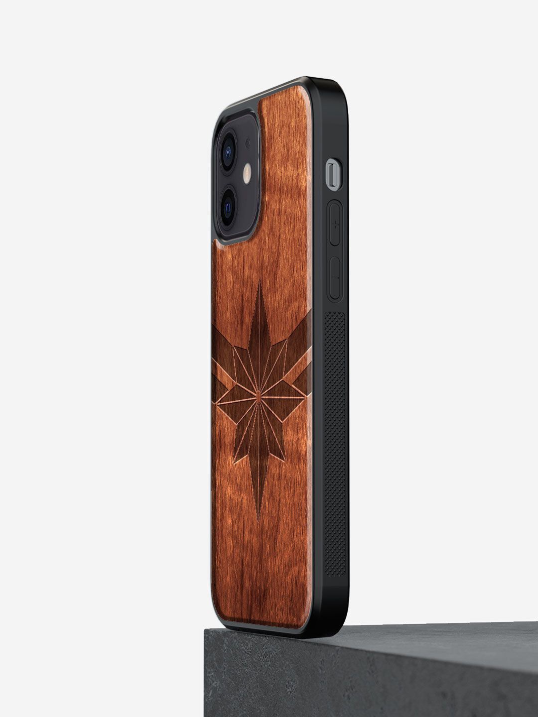 

macmerise Superhero Printed iPhone 12 Back Case Mobile Accessories, Coffee brown