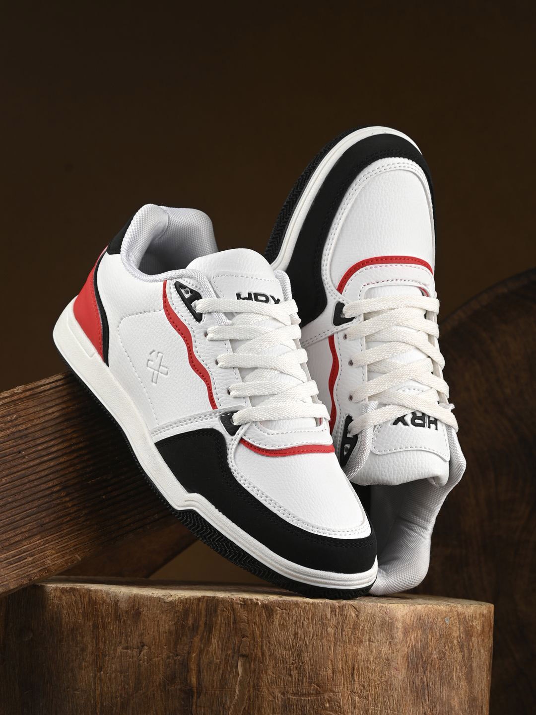 

HRX by Hrithik Roshan Men Club Culture White Black Sneakers