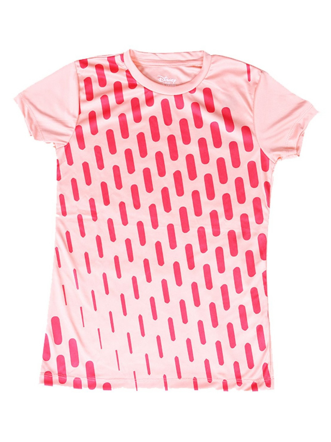 

KINSEY Girls Printed Raw Edge T-shirt, Pink