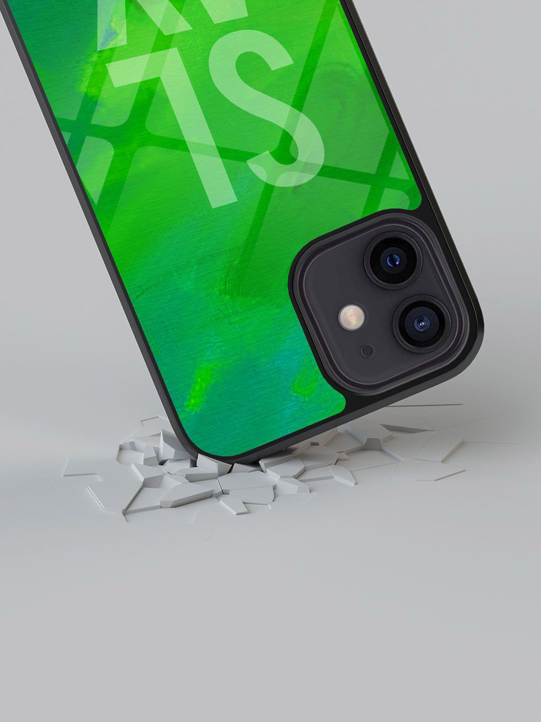

macmerise Typography Printed iPhone 12 Back Case Mobile Accessories, Green