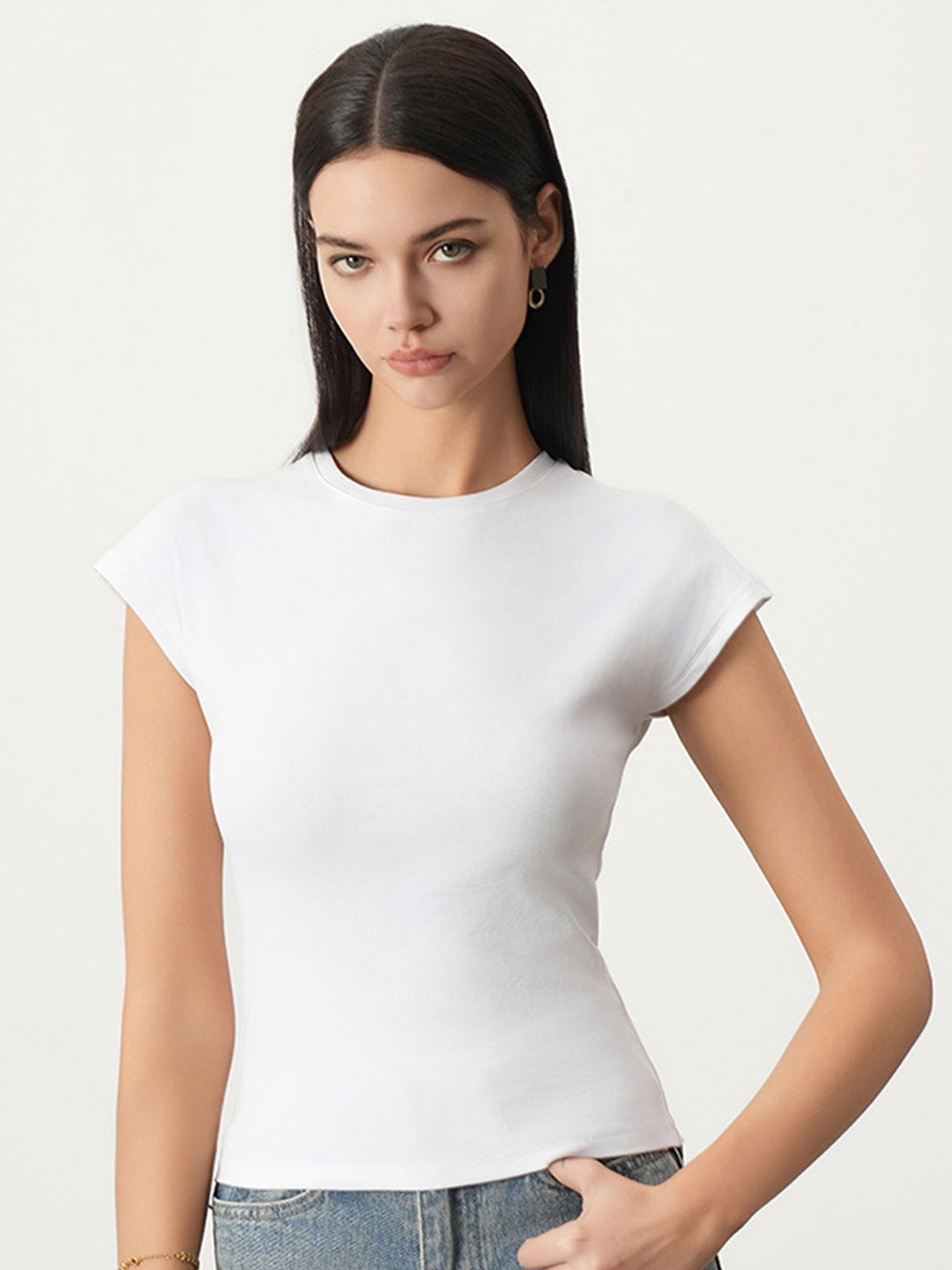 

LULU & SKY Cotton Top, White