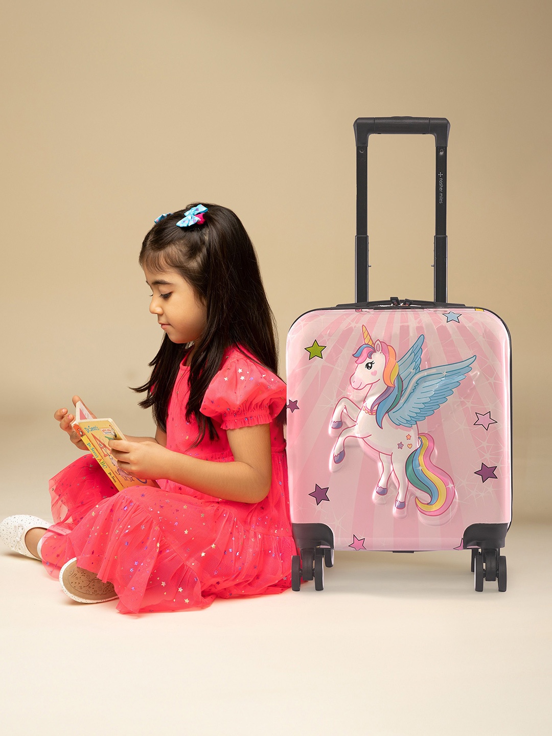 

Nasher Miles TTT Unicorn Polycarbonate Cabin Pink Trolley Bag - 17 inch (44cm)