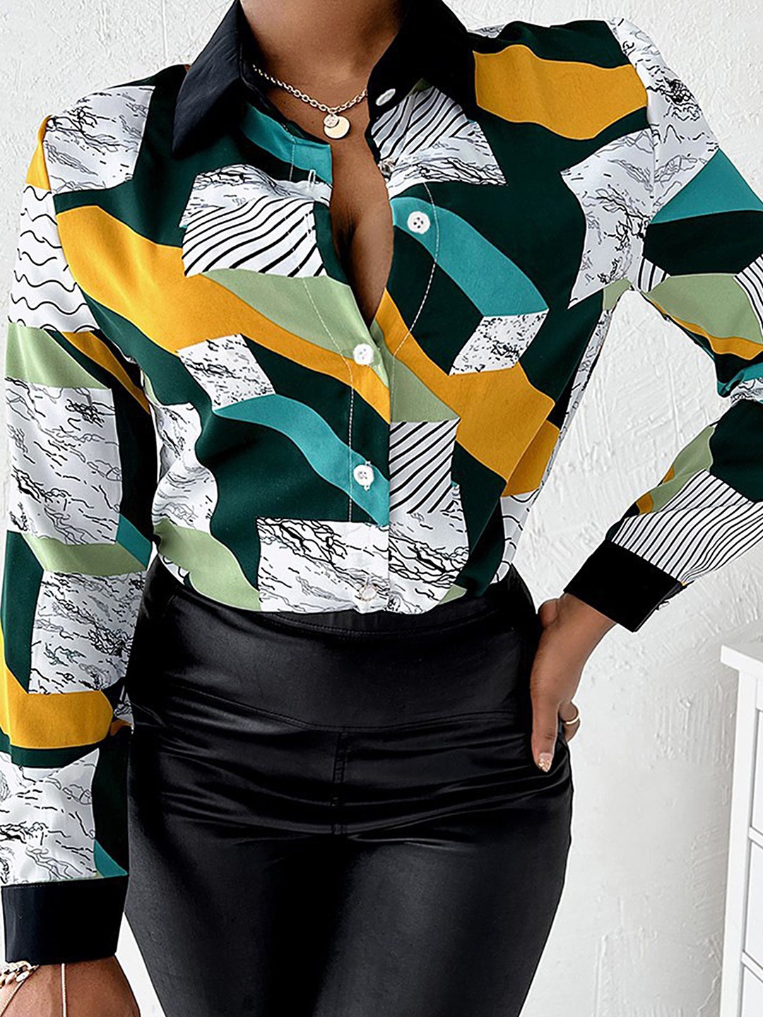 

LULU & SKY Print Blouson Top, Multi