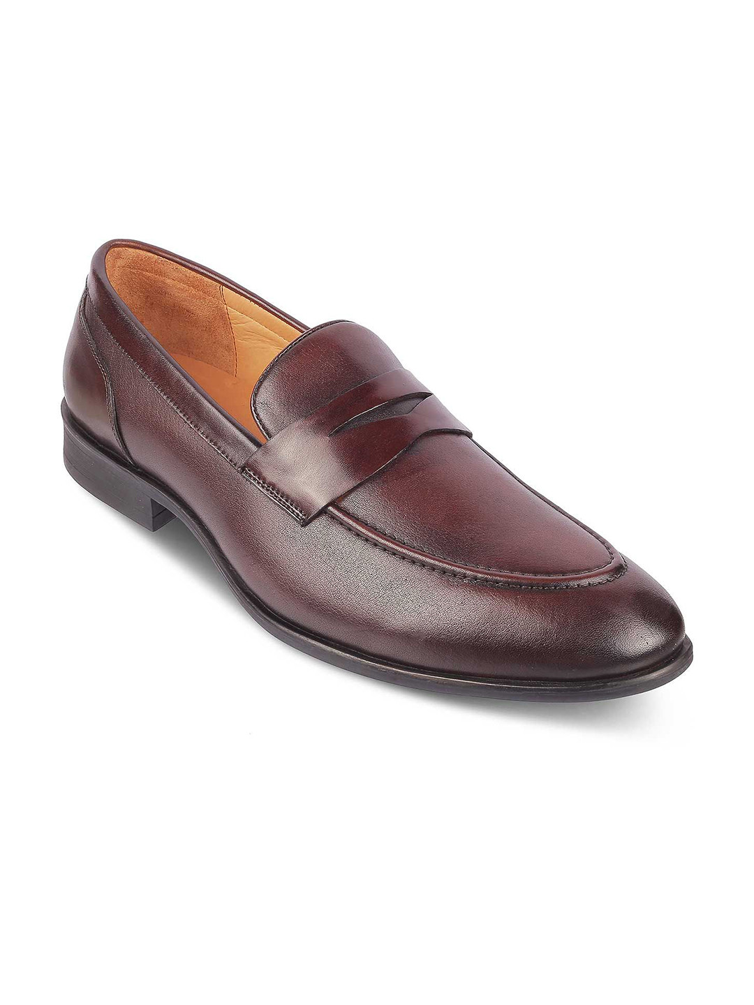 

Tresmode Men Leather Loafers, Brown