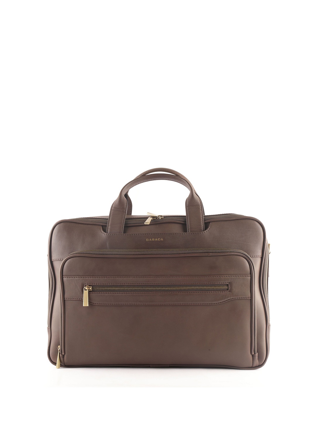 

Baraca Men Leather Laptop Bag, Coffee brown