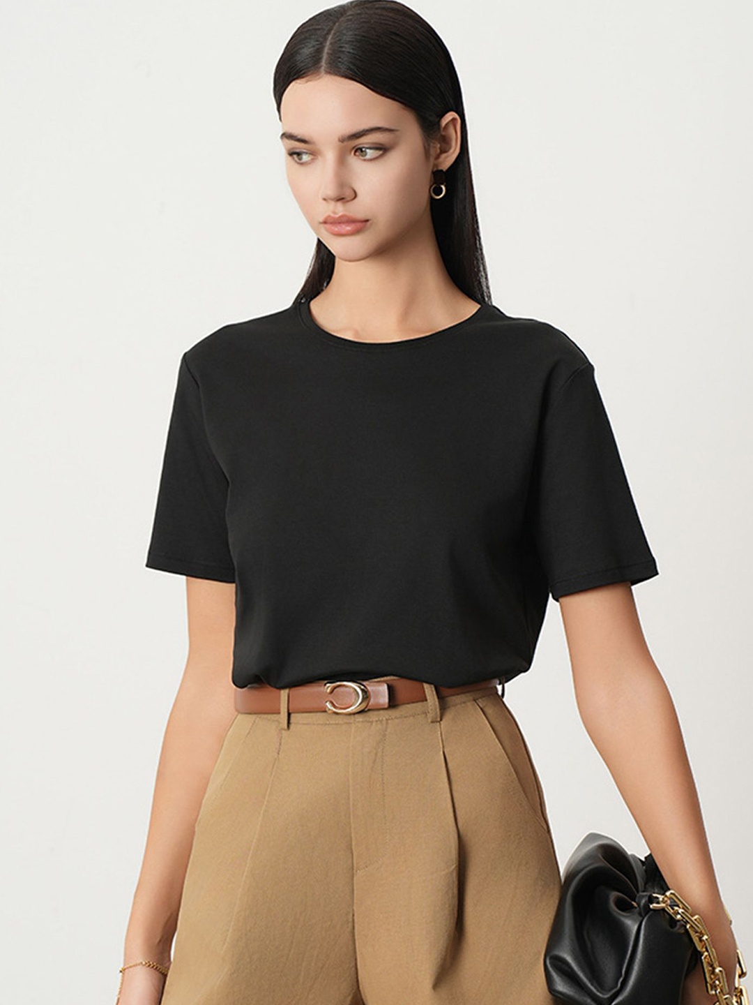 

LULU & SKY Cotton Top, Black