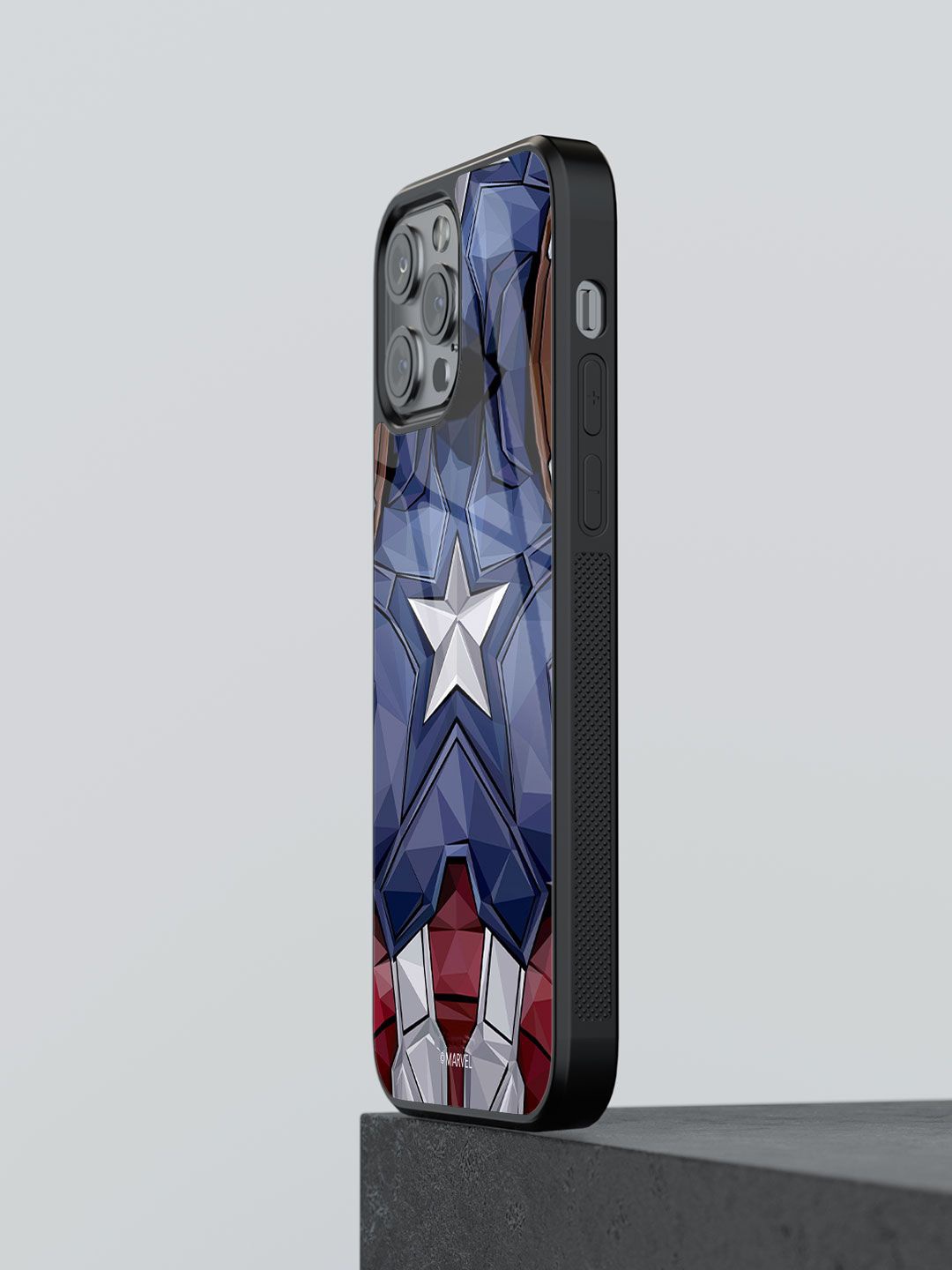 

macmerise Superhero Printed iPhone 12 Pro Max Back Case Mobile Accessories, Blue