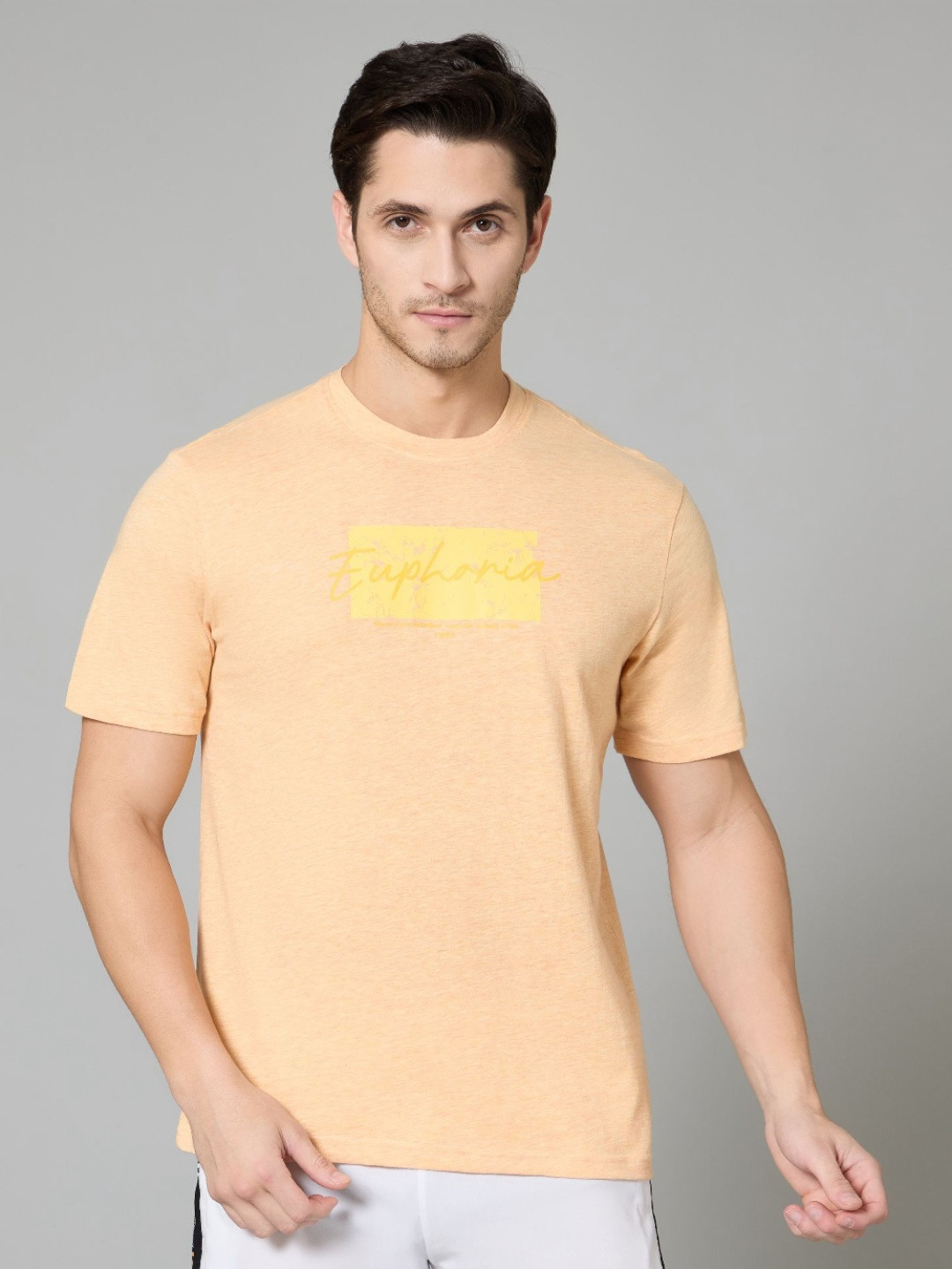 

TURNFIT Men Typography Antimicrobial T-shirt, Orange