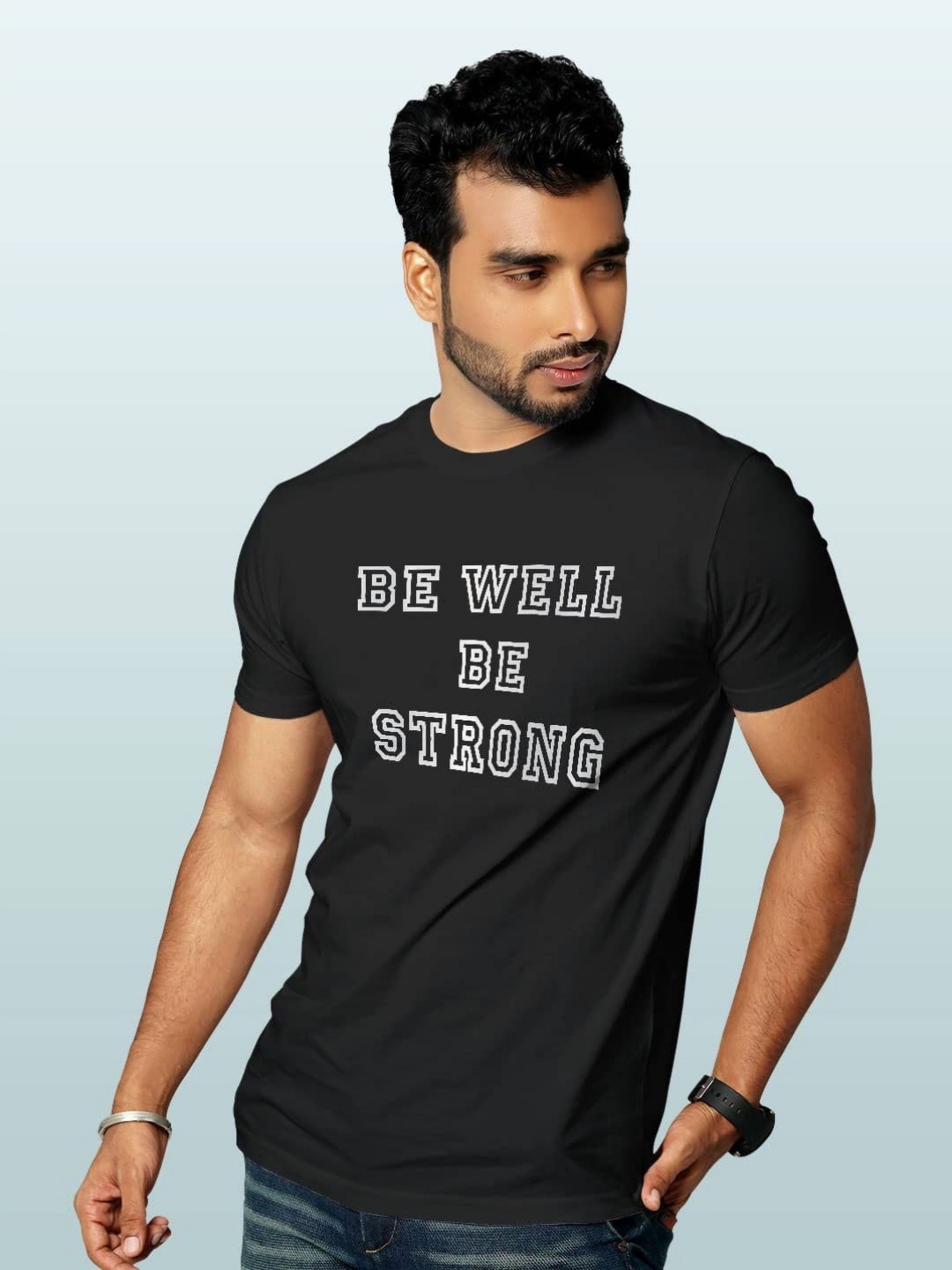 

macmerise Men Typography Printed T-shirt, Black