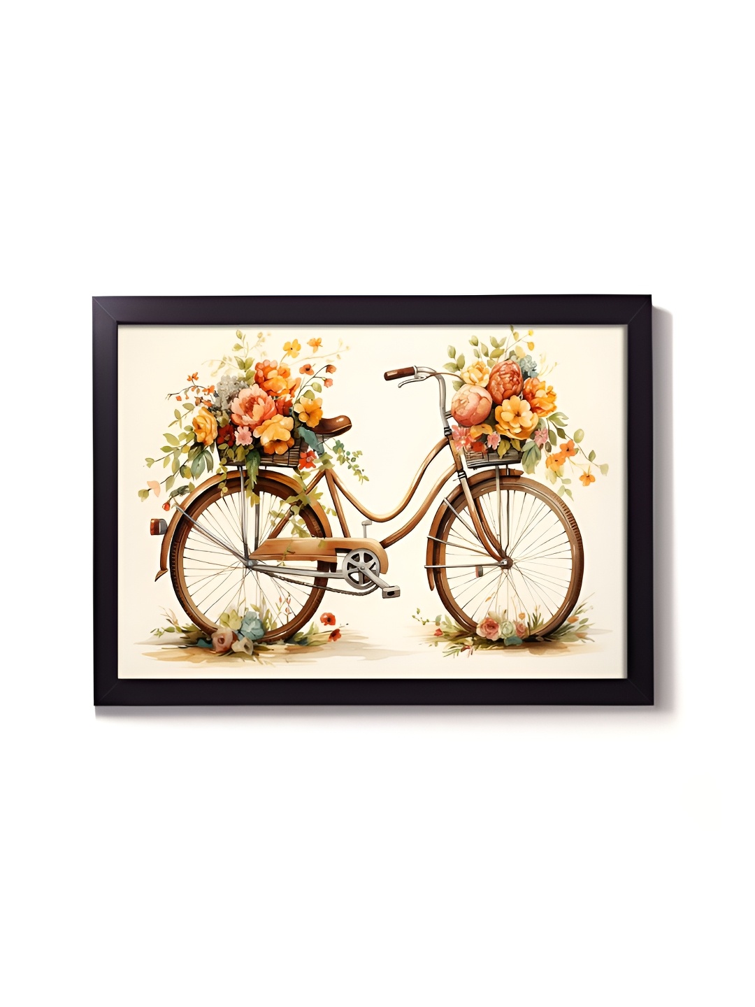 

RANDOM White & Orange Printed Wall Art