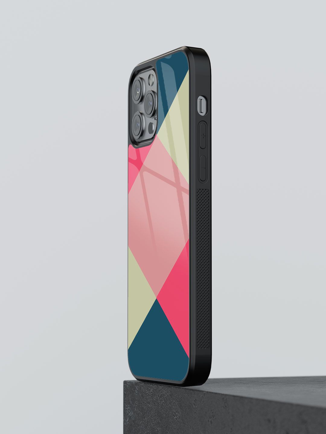 

macmerise Geometric Printed iPhone 12 Pro Back Case Mobile Accessories, Lime green
