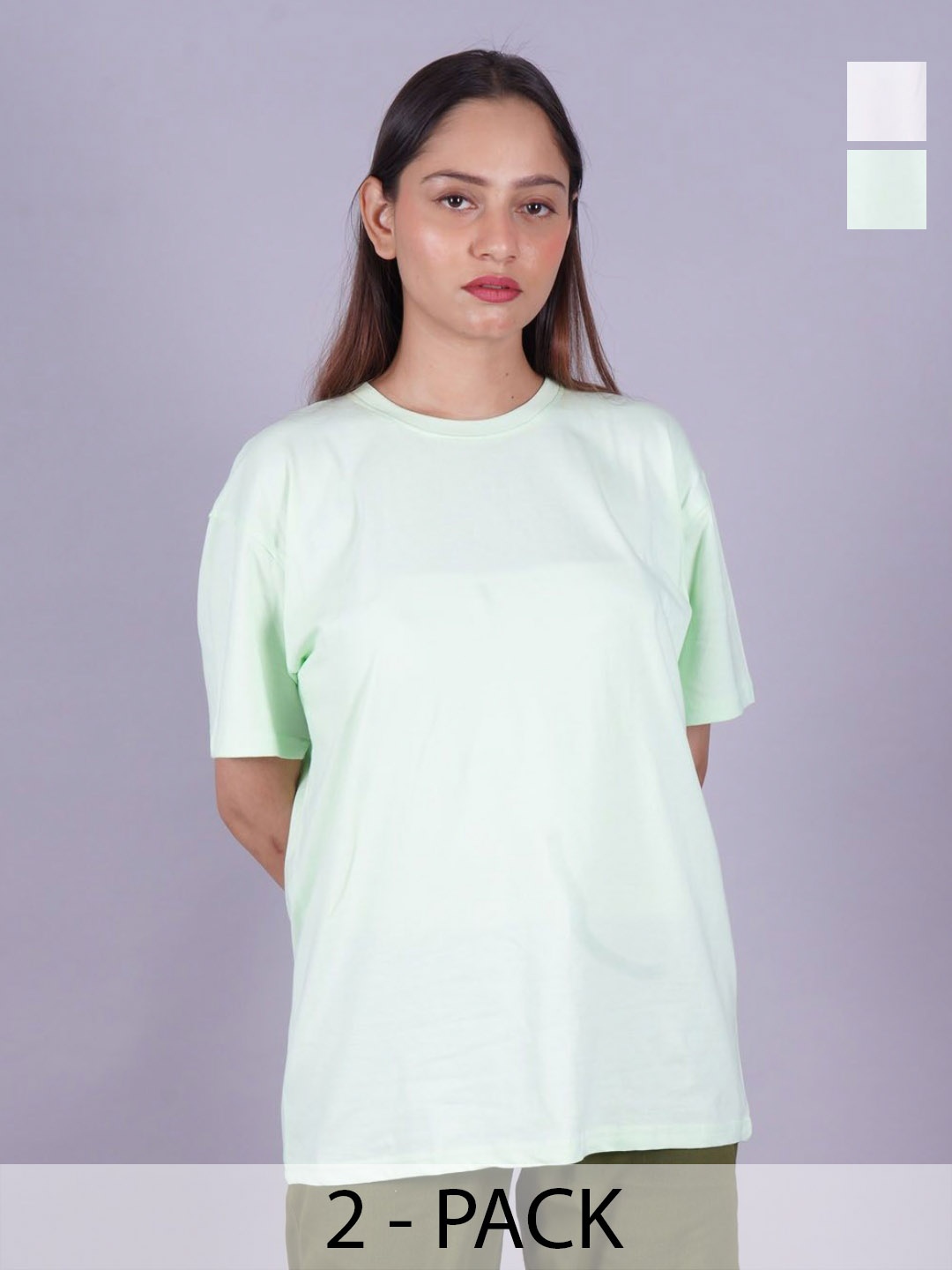 

VYVE Women 2 High Neck Pockets T-shirt, Sea green