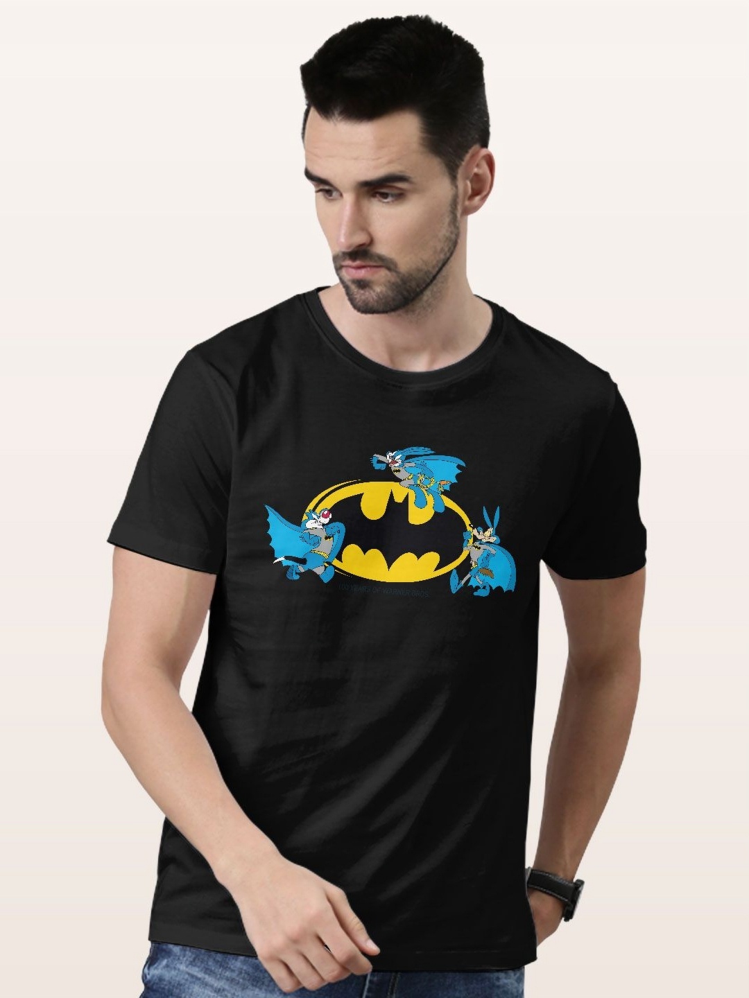 

macmerise Men Printed T-shirt, Black