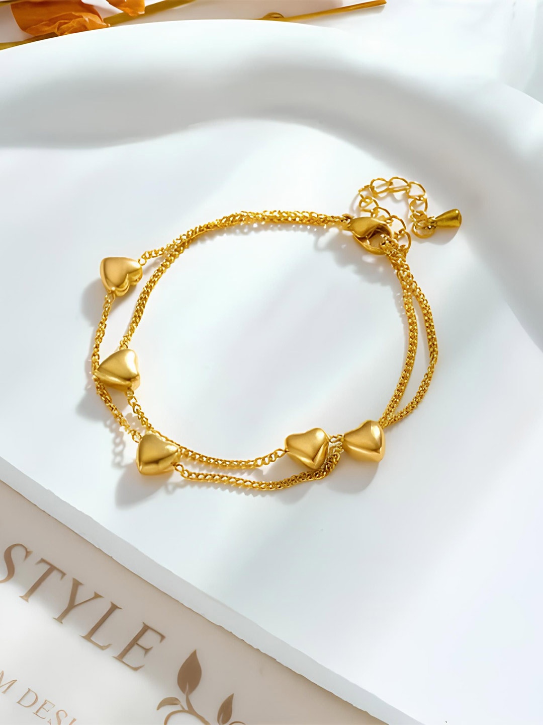 

KARISHMA KREATIONS Gold-Plated Link Bracelet