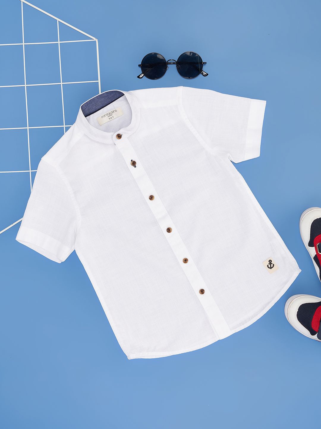 

Pantaloons Junior Boys Opaque Casual Shirt, White