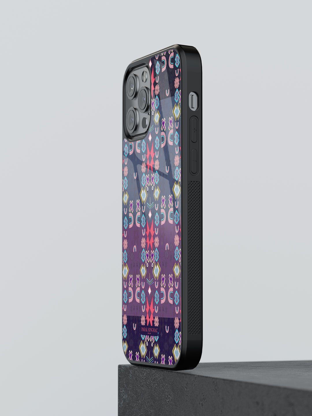 

macmerise Quirky Printed iPhone 12 Pro Back Case Mobile Accessories, Purple