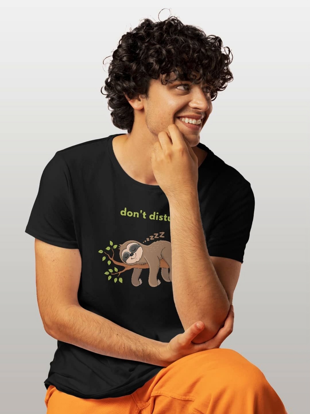 

macmerise Men Printed T-shirt, Black
