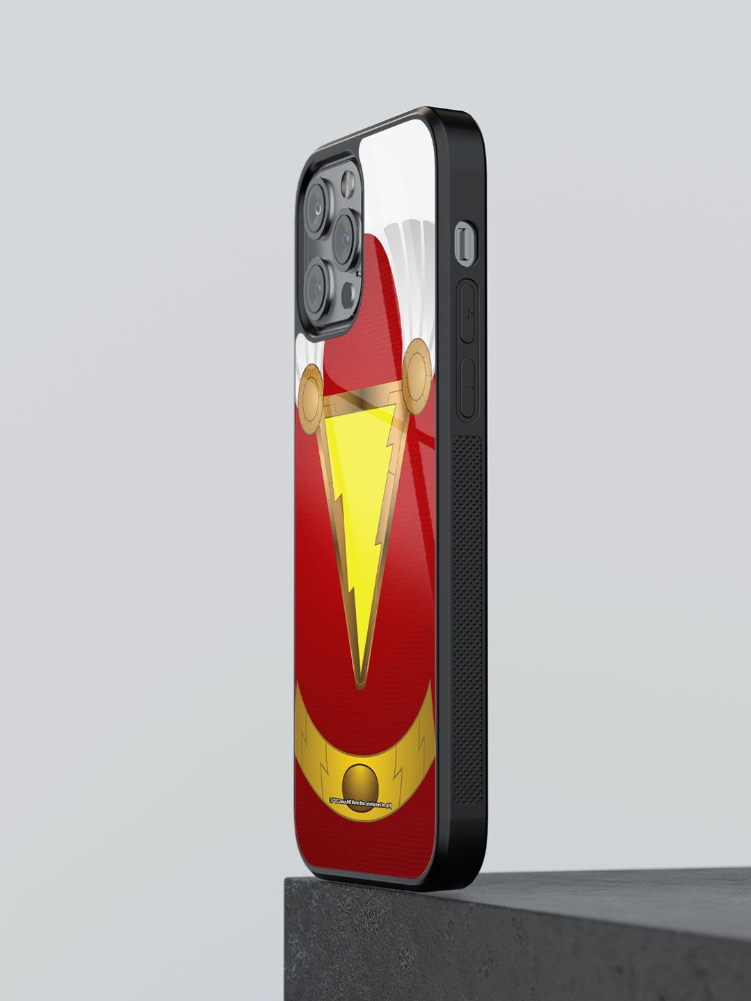 

macmerise Superhero Printed iPhone 12 Pro Max Back Case Mobile Accessories, Red