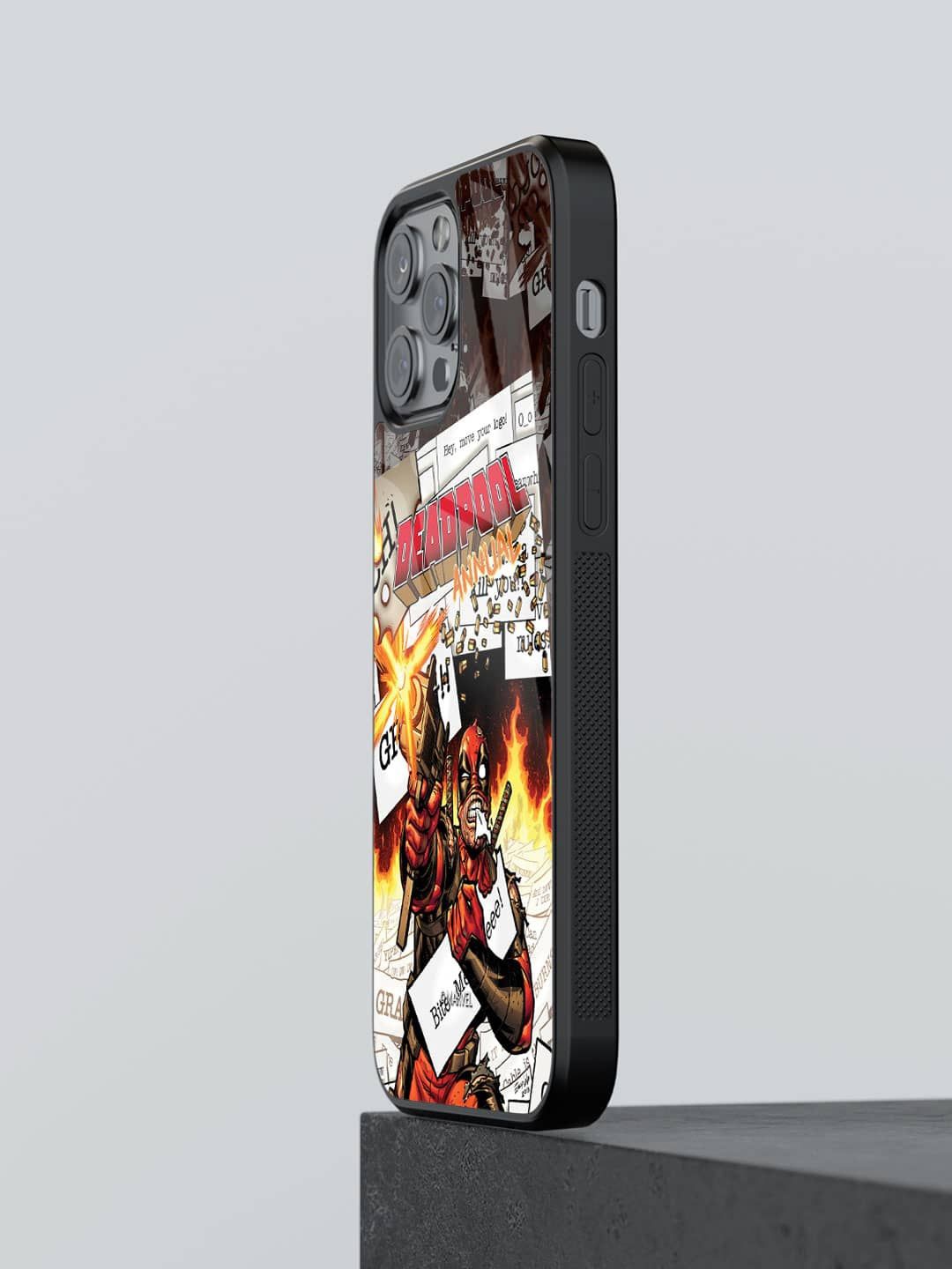 

macmerise Superhero Printed iPhone 12 Pro Back Case Mobile Accessories, Red