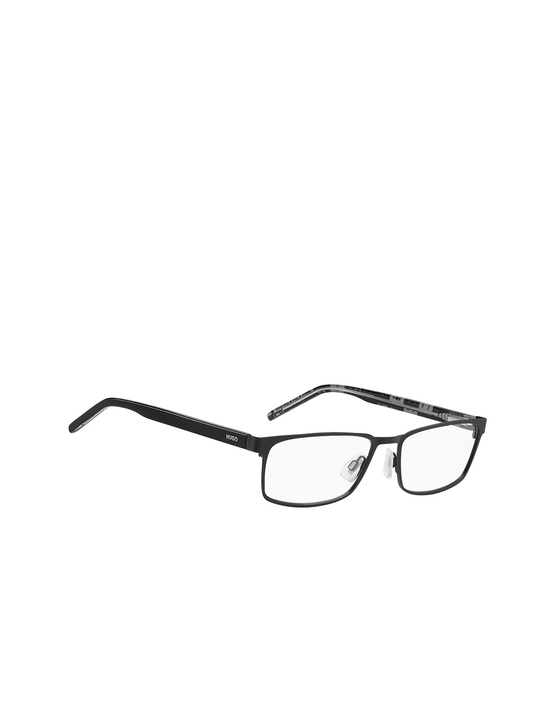 

HUGO Men Rimless Square Frames, Black