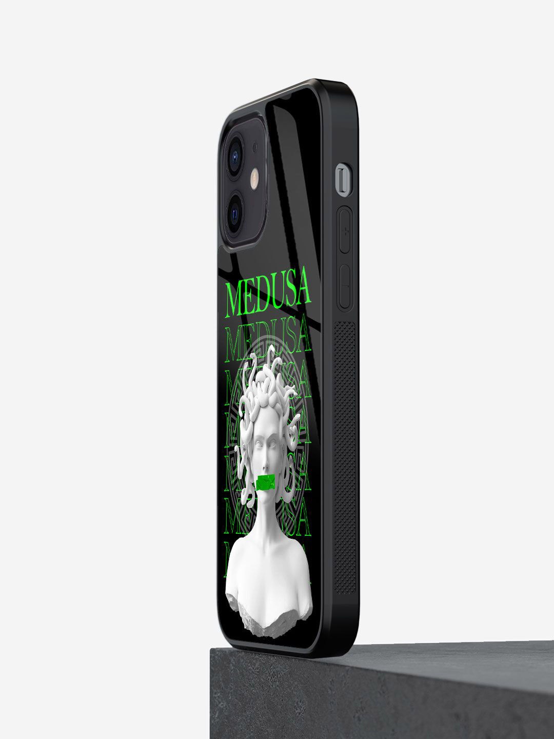 

macmerise Typography Printed iPhone 12 Back Case Mobile Accessories, Black