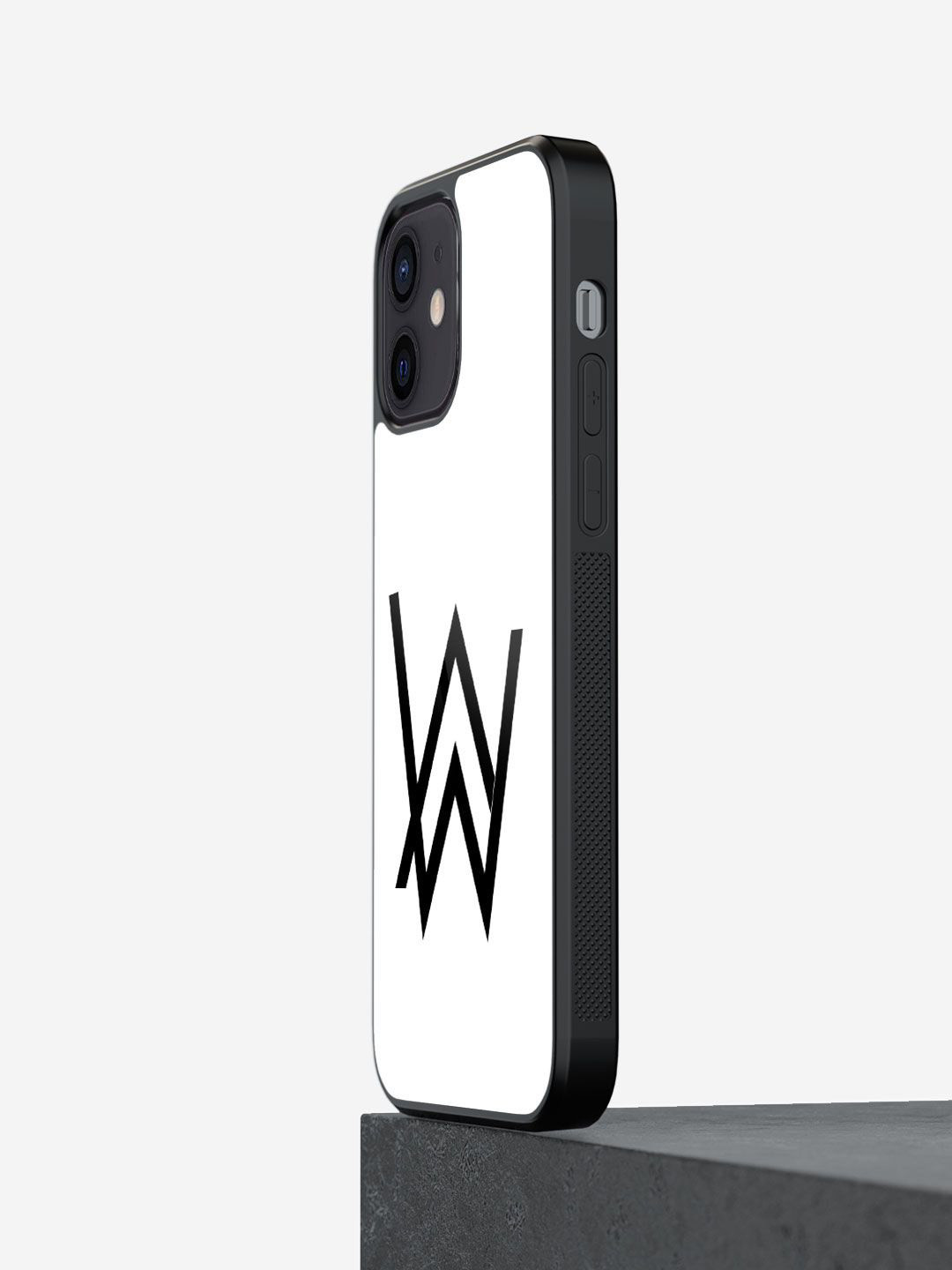

macmerise Geometric Printed iPhone 12 Mini Back Case Mobile Accessories, White