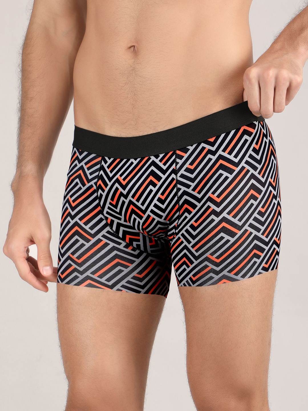 

FiveFlag Printed Seamless Trunk MENS_TRUNK_1006_S_J1, Brown