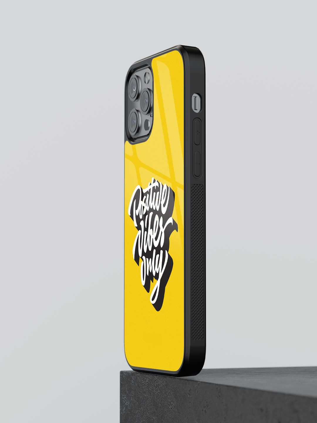 

macmerise Typography Printed iPhone 12 Pro Max Back Case Mobile Accessories, Yellow