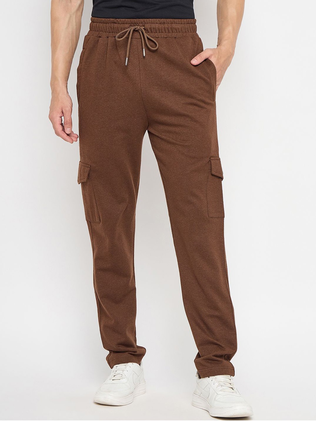 

Adobe Men Mid-Rise Track Pants, Brown