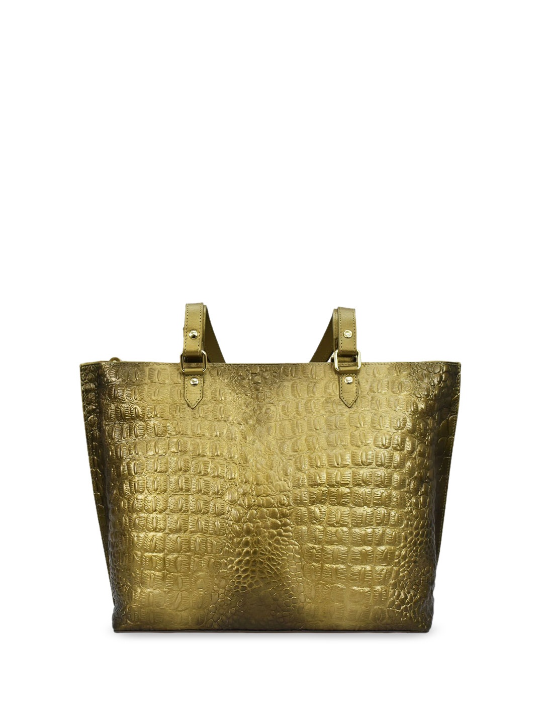 

Anuschka Textured Leather Oversized Shopper Tote Bag with Quilted, Khaki