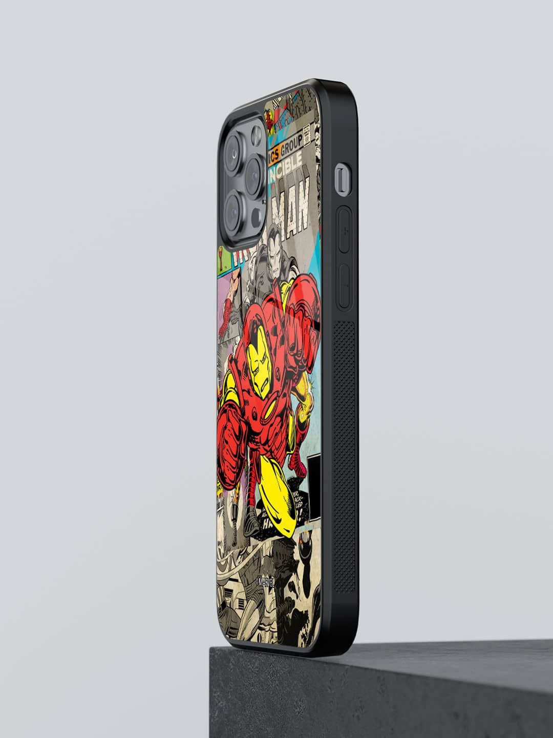 

macmerise Superhero Printed iPhone 12 Pro Back Case Mobile Accessories, Red