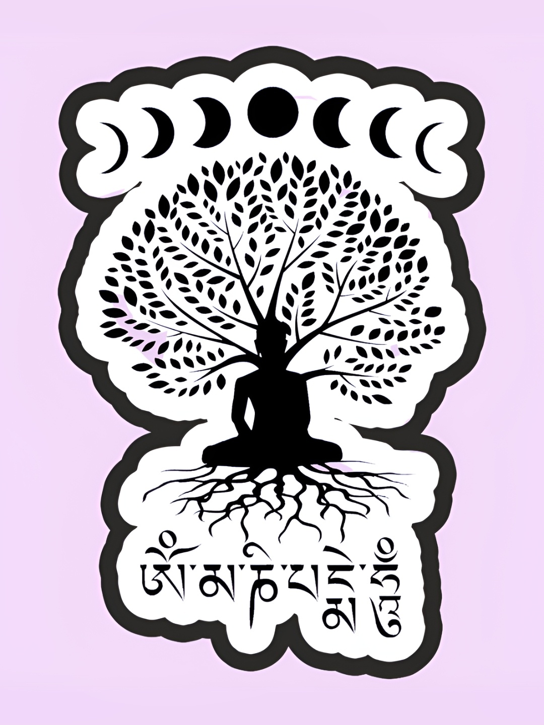 

Phirki Studio White & Black Printed Wooden Decorative Magnet