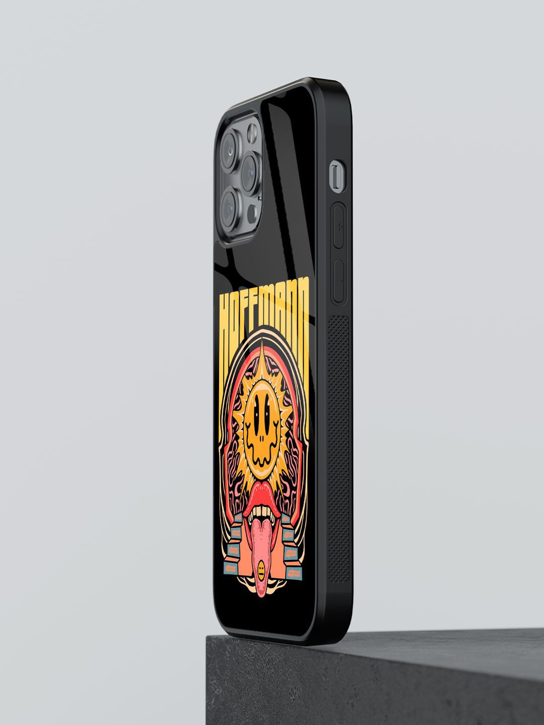 

macmerise Quirky Printed iPhone 12 Pro Back Case Mobile Accessories, Black
