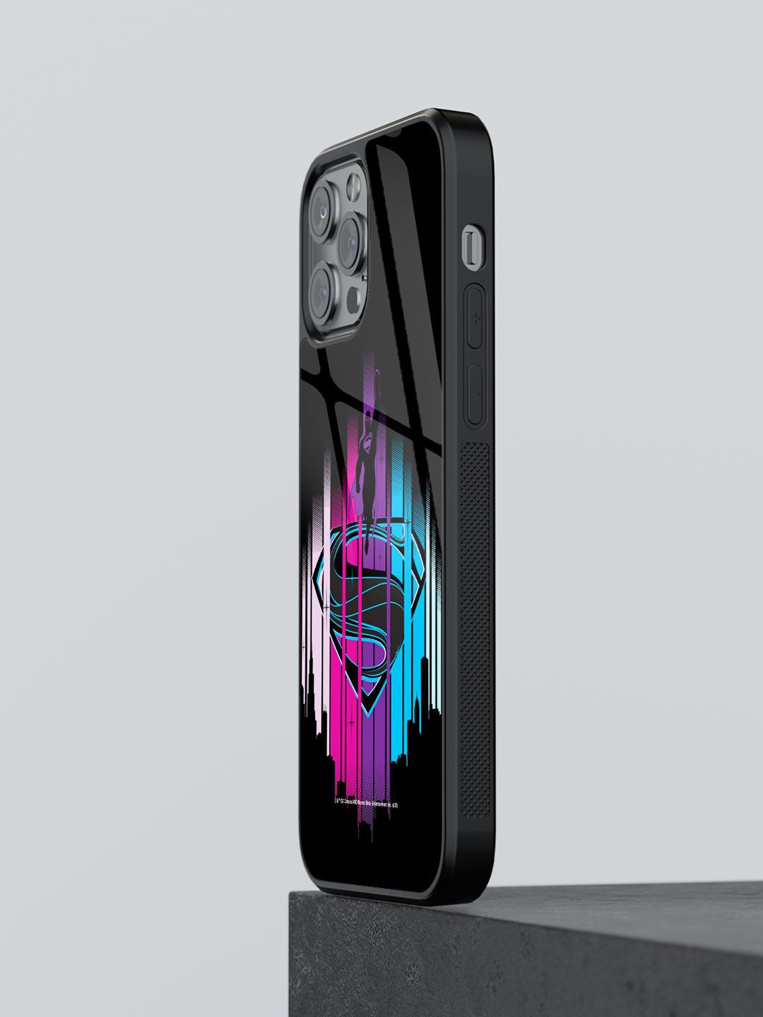 

macmerise Superhero Printed iPhone 12 Pro Back Case Mobile Accessories, Black