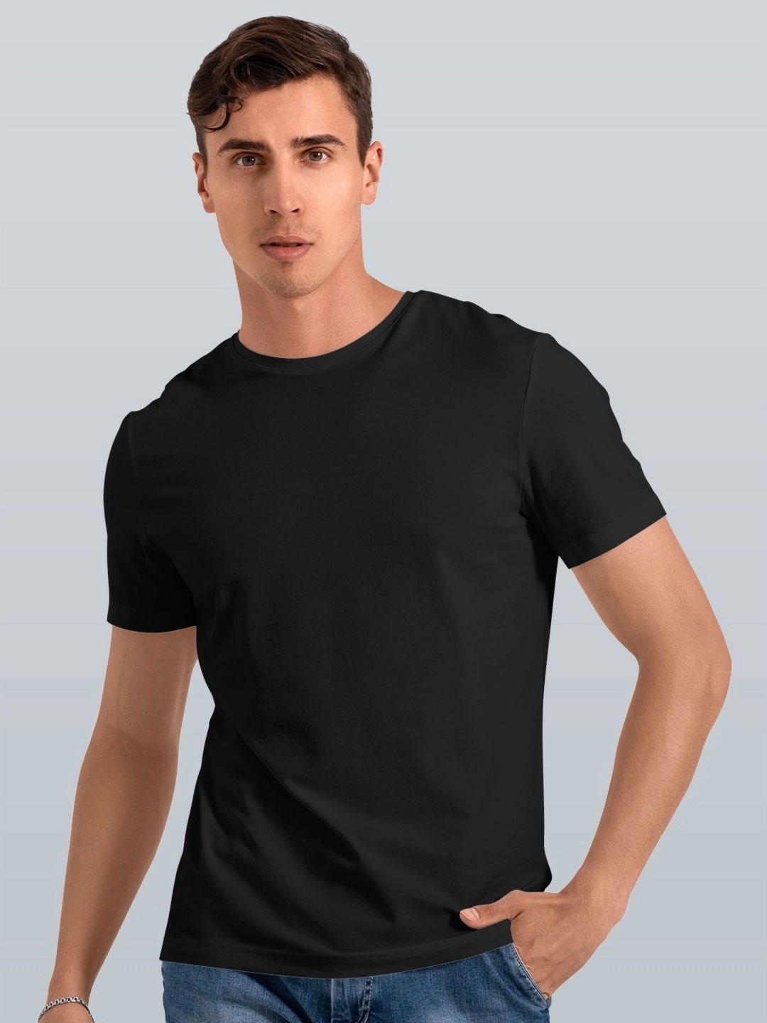 

macmerise Men Pockets T-shirt, Black