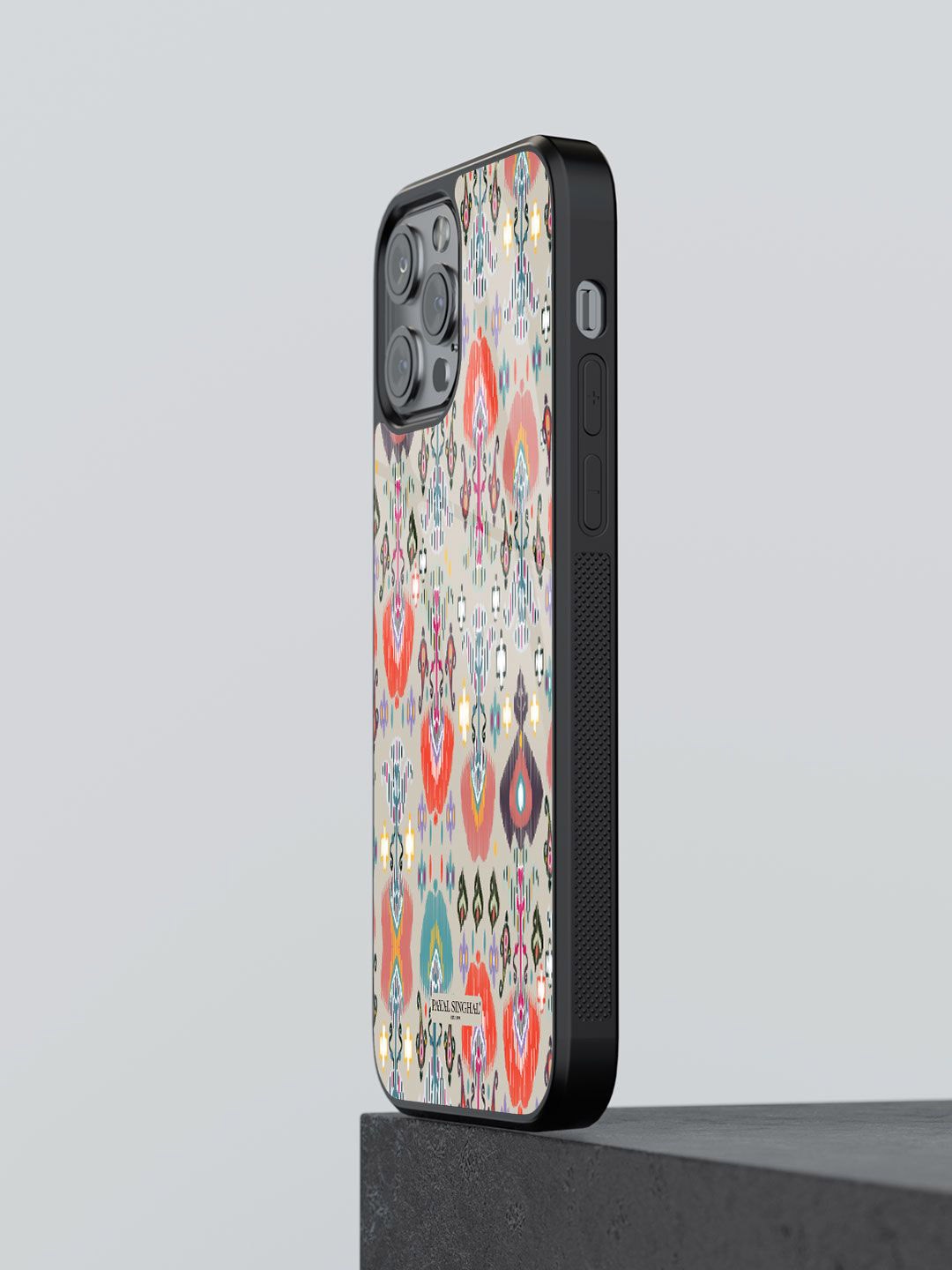 

macmerise Quirky Printed iPhone 12 Pro Max Back Case Mobile Accessories, Cream
