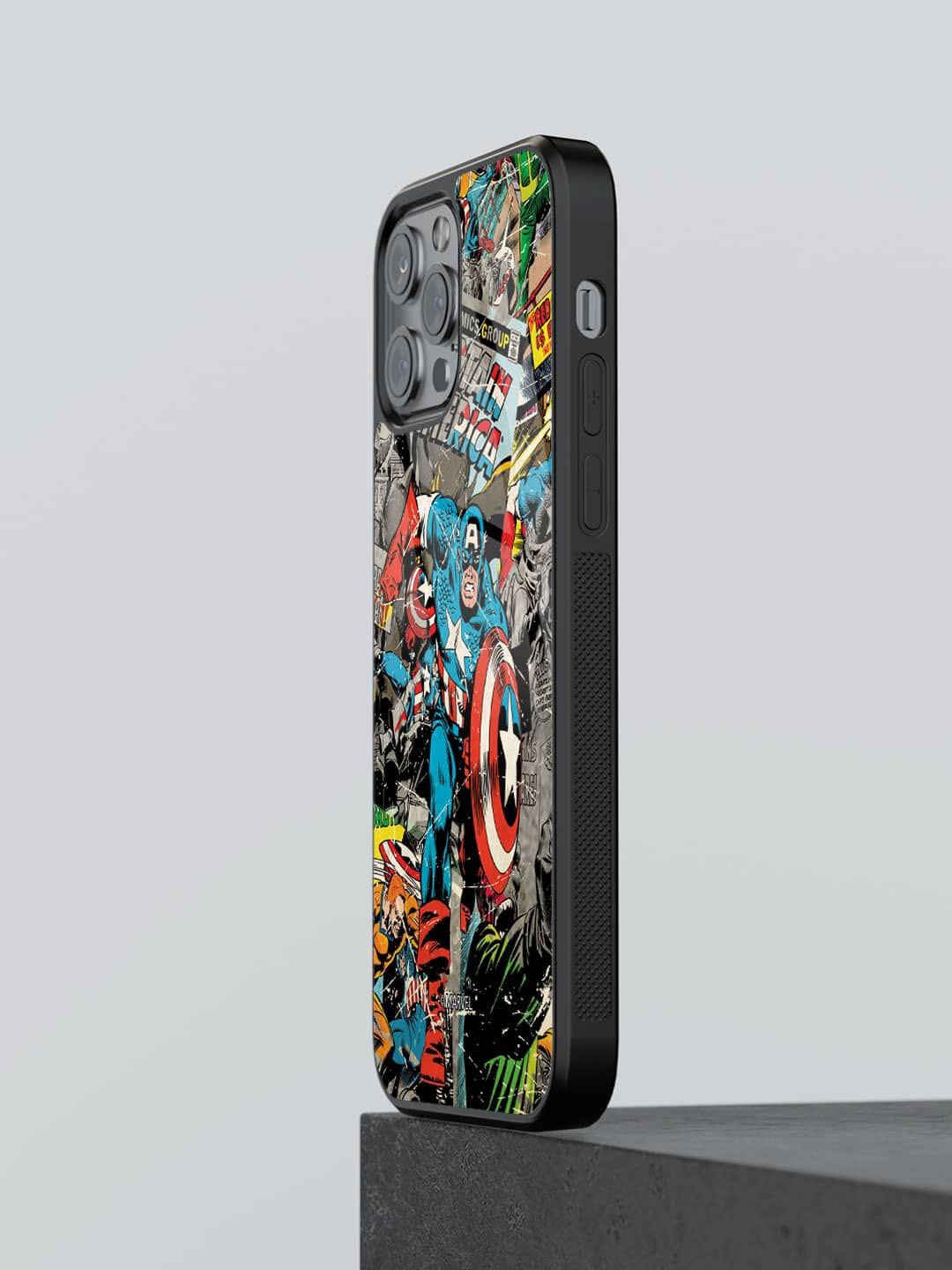 

macmerise Superhero Printed iPhone 12 Pro Back Case Mobile Accessories, Red