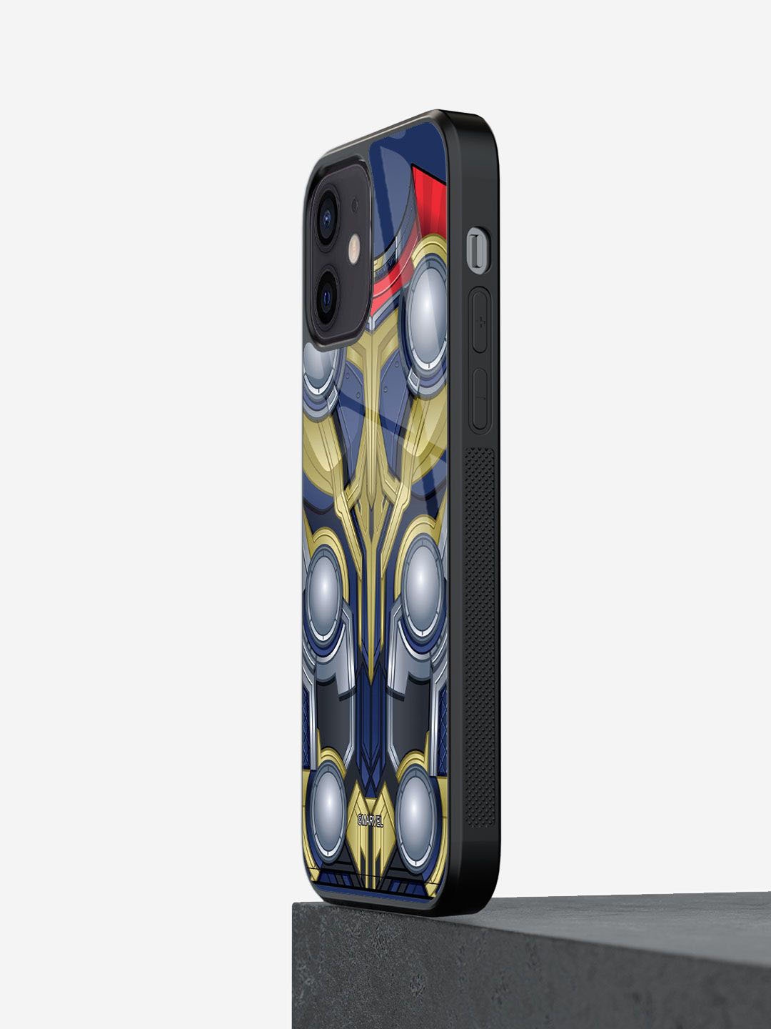 

macmerise Superhero Printed iPhone 12 Mini Back Case Mobile Accessories, Black