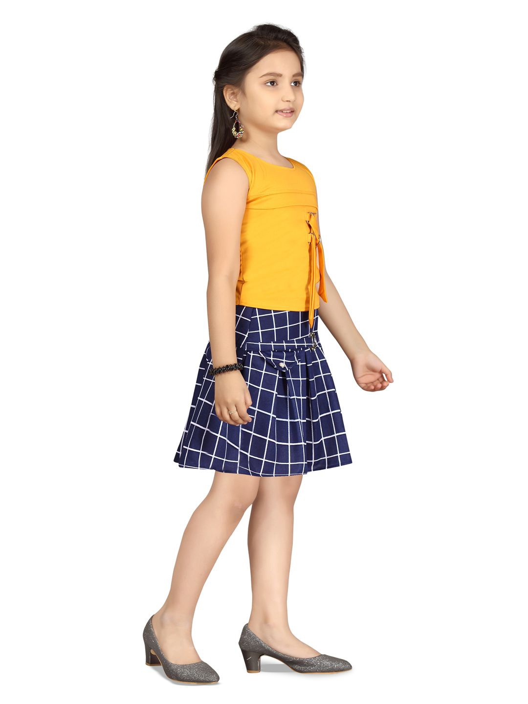 

BAESD Girls Top with Skirt, Yellow