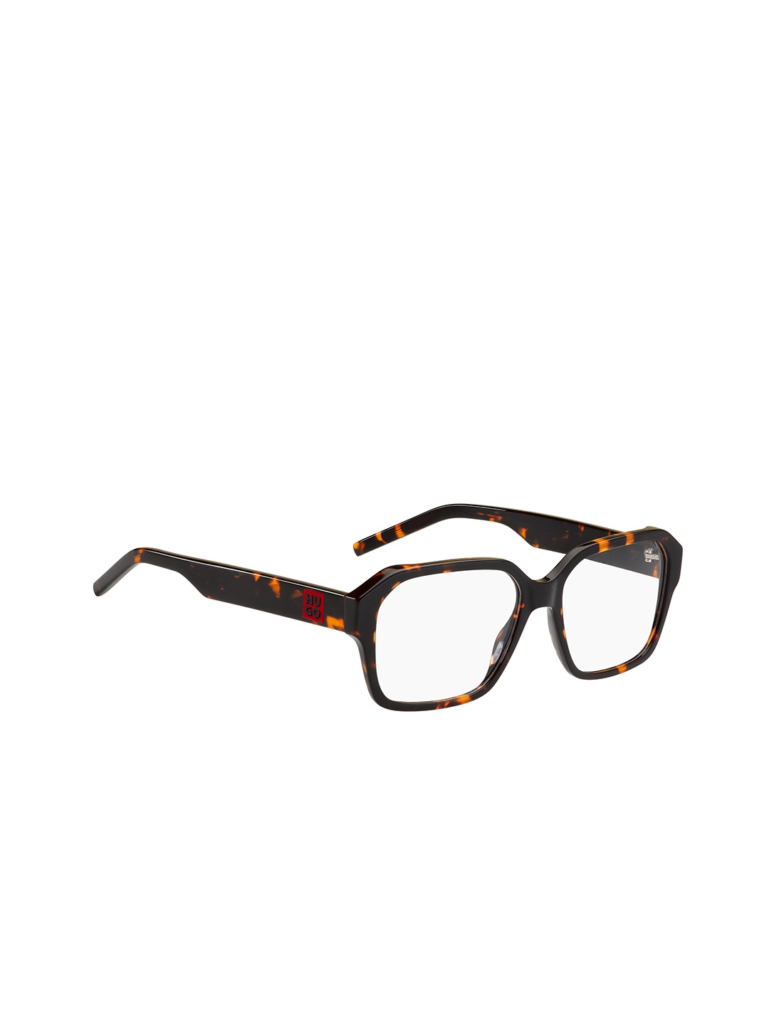 

HUGO Unisex Abstract Full Rim Square Frames, Brown