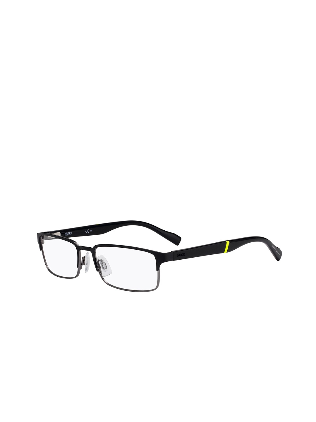 

HUGO Men Full Rim Rectangle Frames, Black